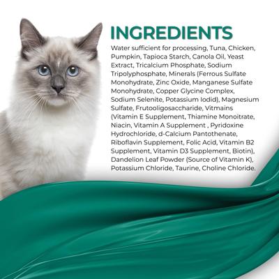 Show full view: Fussie Cat Fine Dining Mousse Tuna with Pumpkin Entree Wet Cat Food, 2.47-oz can, case of 24 slide 5 of 8