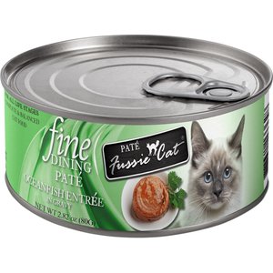 Fussie Cat Fine Dining Pate Oceanfish Entrée Wet Cat Food, 2.82-oz can, case of 24