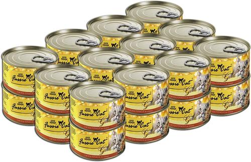 Show full view: Fussie Cat Golden Chicken Formula in Gravy Grain-Free Wet Cat Food, 5.5-oz, case of 24 slide 8 of 10