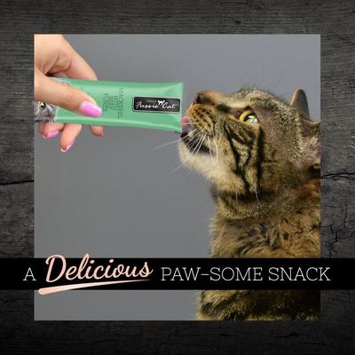 Show full view: Fussie Cat Mackerel & Beef Puree Lickable Cat Treats, 2-oz pouch slide 5 of 7