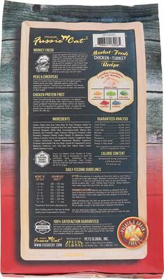 Show full view: Fussie Cat Market Fresh Chicken & Turkey Recipe Grain-Free Dry Cat Food, 10-lb bag + Fussie Cat Premium Tuna with Chicken Formula in Aspic Grain-Free Canned Cat Food, 2.82-oz, case of 24 slide 3 of 7