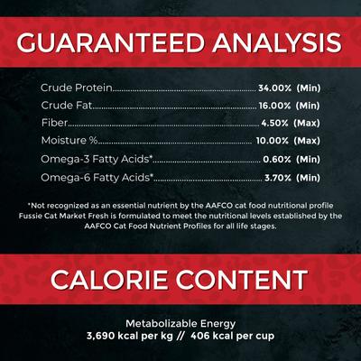 Show full view: Fussie Cat Market Fresh Chicken & Turkey Recipe Grain-Free Dry Cat Food, 10-lb bag slide 7 of 10