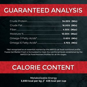 Fussie Cat Market Fresh Chicken & Turkey Recipe Grain-Free Dry Cat Food, 3.5-lb bag