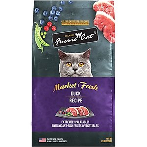 Fussie Cat Market Fresh Duck Meal Recipe Grain-Free Dry Cat Food, 10-lb bag