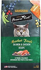 Fussie Cat Market Fresh Salmon & Chicken Recipe Grain-Free Dry Cat Food, 3.5-lb bag