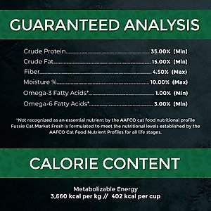 Fussie Cat Market Fresh Salmon & Chicken Recipe Grain-Free Dry Cat Food, 3.5-lb bag