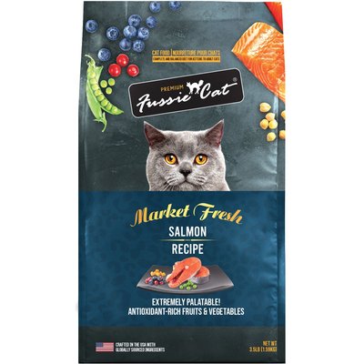 Fussie Cat Fussie Cat Market Fresh Salmon Recipe Grain-Free Dry Cat Food, 3.5-lb bag