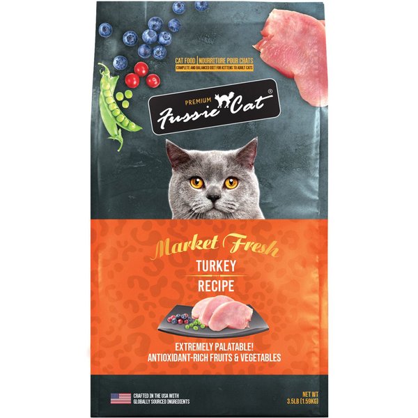 Fussie Cat Market Fresh Turkey Meal Recipe Grain-Free Dry Cat Food