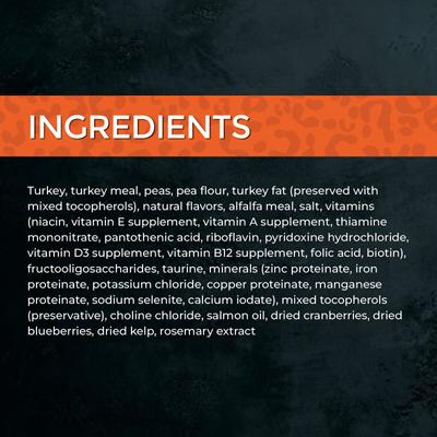 Show full view: Fussie Cat Market Fresh Turkey Meal Recipe Grain-Free Dry Cat Food, 10-lb bag slide 6 of 9