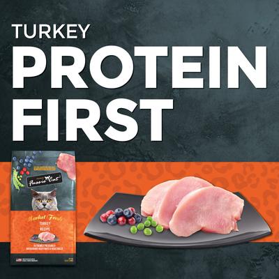 Show full view: Fussie Cat Market Fresh Turkey Meal Recipe Grain-Free Dry Cat Food, 10-lb bag slide 4 of 9