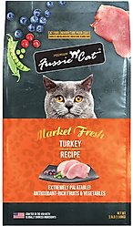 Fussie Cat Market Fresh Turkey Meal Recipe Grain-Free Dry Cat Food, 3.5-lb bag