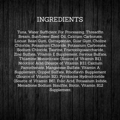 Show full view: Fussie Cat Premium Tuna Threadfin Bream Formula in Aspic Wet Cat Food, 2.82-oz, case of 24 slide 5 of 9