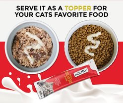 Fussie Cat Premium Tuna with Salmon in Goat Milk Puree Lickable Cat Treats, 2-oz pouch, case of 4 slide 2 of 6