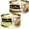 Show in main carousel: Fussie Cat Premium Tuna with Shrimp Formula in Aspic Grain-Free Canned Cat Food, 2.82-oz, case of 24 + Fussie Cat Premium Tuna with Salmon Formula in Aspic Grain-Free Canned Cat Food, 2.82-oz, case of 24 slide 1 of 5