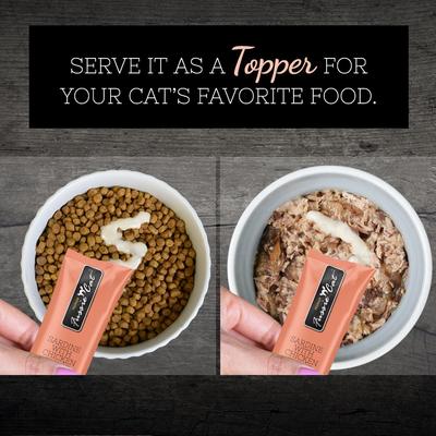 Show full view: Fussie Cat Sardine & Chickn Puree Lickable Cat Treats, 2-oz pouch slide 4 of 7