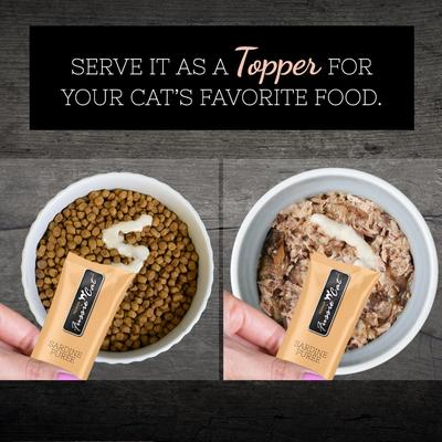 Show full view: Fussie Cat Sardine Puree Lickable Cat Treats, 2-oz pouch slide 4 of 8