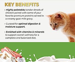 Fussie Cat Super Premium Chicken with Duck in Goat Milk Gravy Shredded Wet Cat Food, 2.47-oz can, case of 24 slide 2 of 7