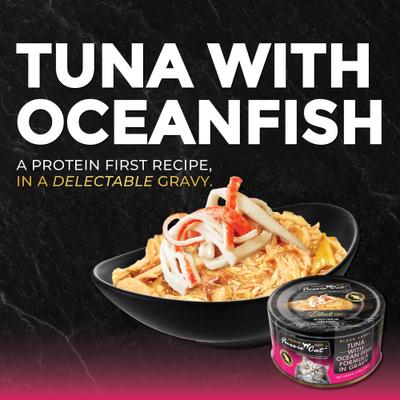 Show full view: Fussie Cat Tuna with Oceanfish in Gravy Wet Cat Food, 2.82-oz can, case of 24 slide 8 of 8