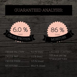 Fussie Cat Tuna with Salmon Puree Lickable Cat Treats, 0.5-oz pouch, pack of 4