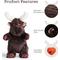 Show in main carousel: Fuzzwoof Moose Heart Beat Plush Dog Toy, Brown, Medium slide 5 of 7