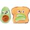 Show in main carousel: FuzzYard Avocado & Toast Squeaky Plush Dog Toy, 2 count slide 1 of 6