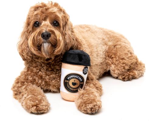 Show full view: FuzzYard Barkrista Puppuccino Squeaky Plush Dog Toy slide 4 of 6