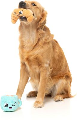 Show full view: FuzzYard Croissant & Cappuccino Squeaky Plush Dog Toy, 2 count slide 7 of 10