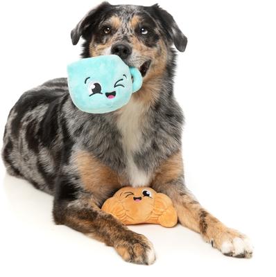 Show full view: FuzzYard Croissant & Cappuccino Squeaky Plush Dog Toy, 2 count slide 5 of 10