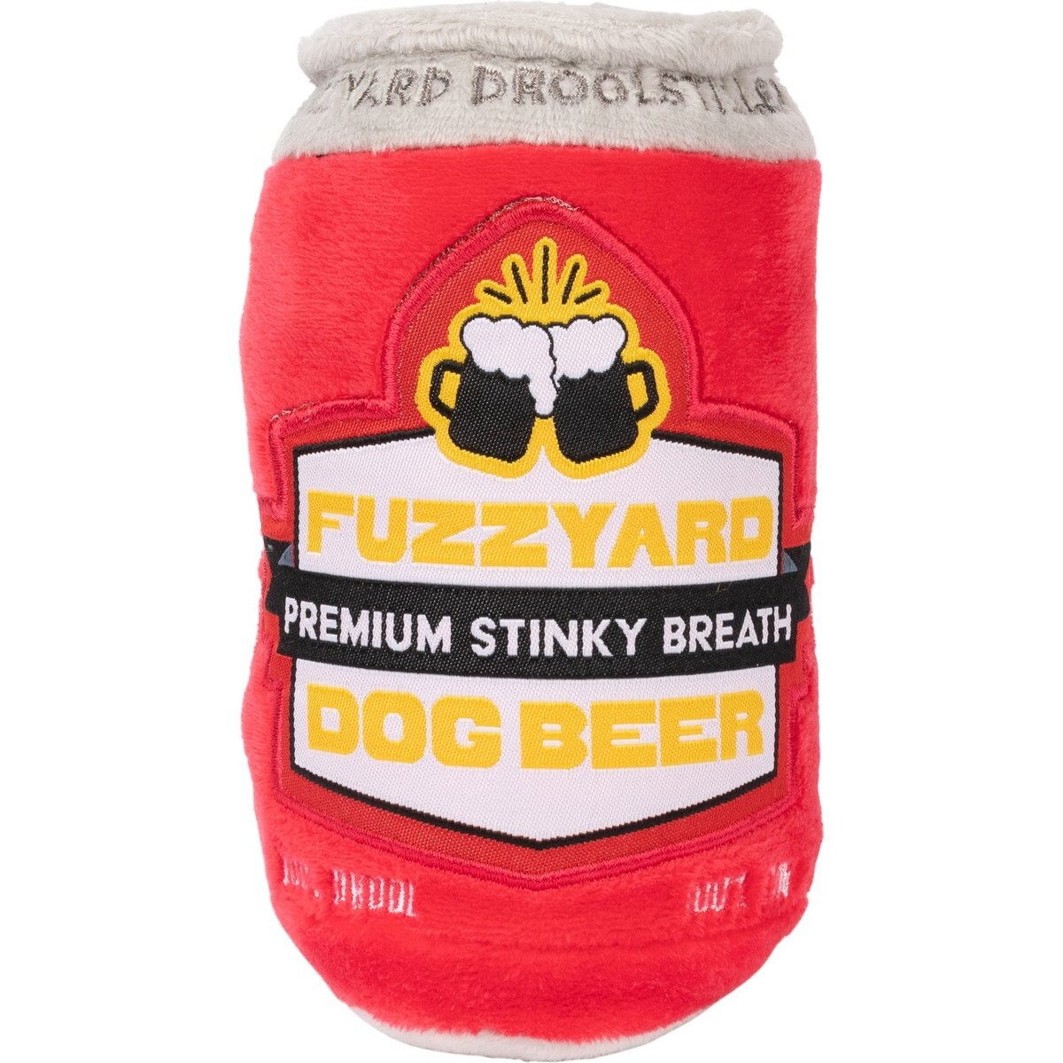 FuzzYard Dog Beer Squeaky Plush Dog Toy