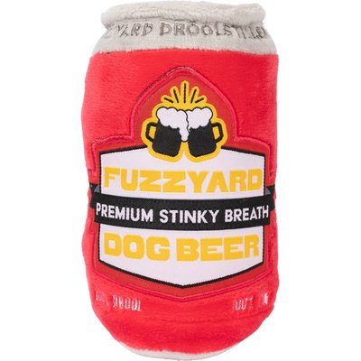 FuzzYard FuzzYard Dog Beer Squeaky Plush Dog Toy