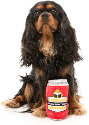 Show full view: FuzzYard Dog Beer Squeaky Plush Dog Toy slide 3 of 5