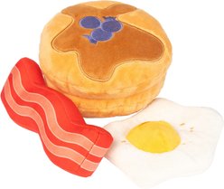 FuzzYard Dog's Breakfast Squeaky Plush Dog Toy, 3 count