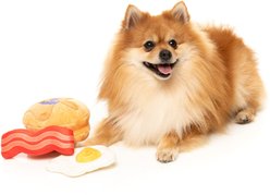 FuzzYard Dog's Breakfast Squeaky Plush Dog Toy, 3 count slide 2 of 8