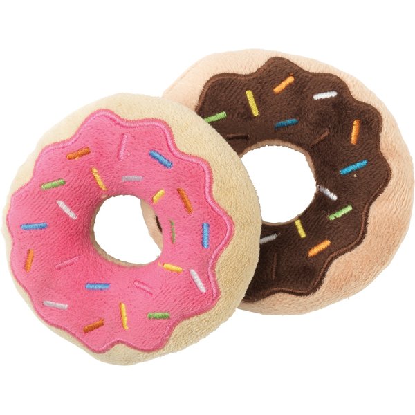 FuzzYard Dog's Breakfast Squeaky Plush Dog Toy, 3 count