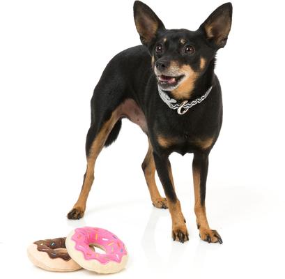 Show full view: FuzzYard Donuts Squeaky Plush Dog Toy, 2 count slide 4 of 7
