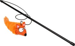 FuzzYard Farewell Fox Teaser Wand Cat Toy with Catnip