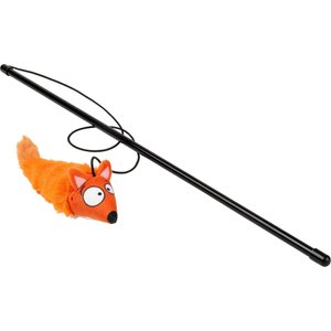 FuzzYard Farewell Fox Teaser Wand Cat Toy with Catnip