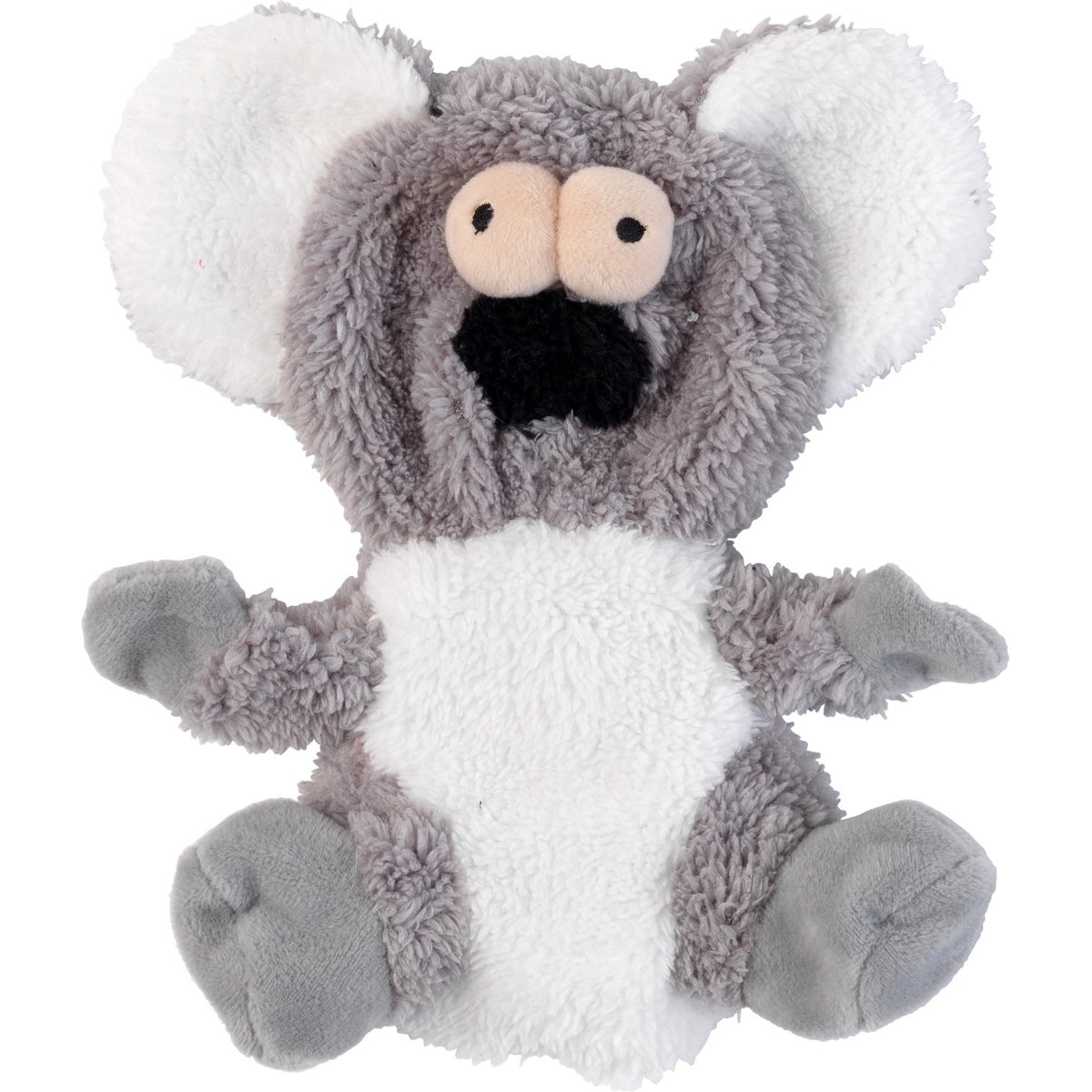 FuzzYard Flat Out Nasties Kana The Koala Squeaky Stuffing-Free Plush Dog Toy