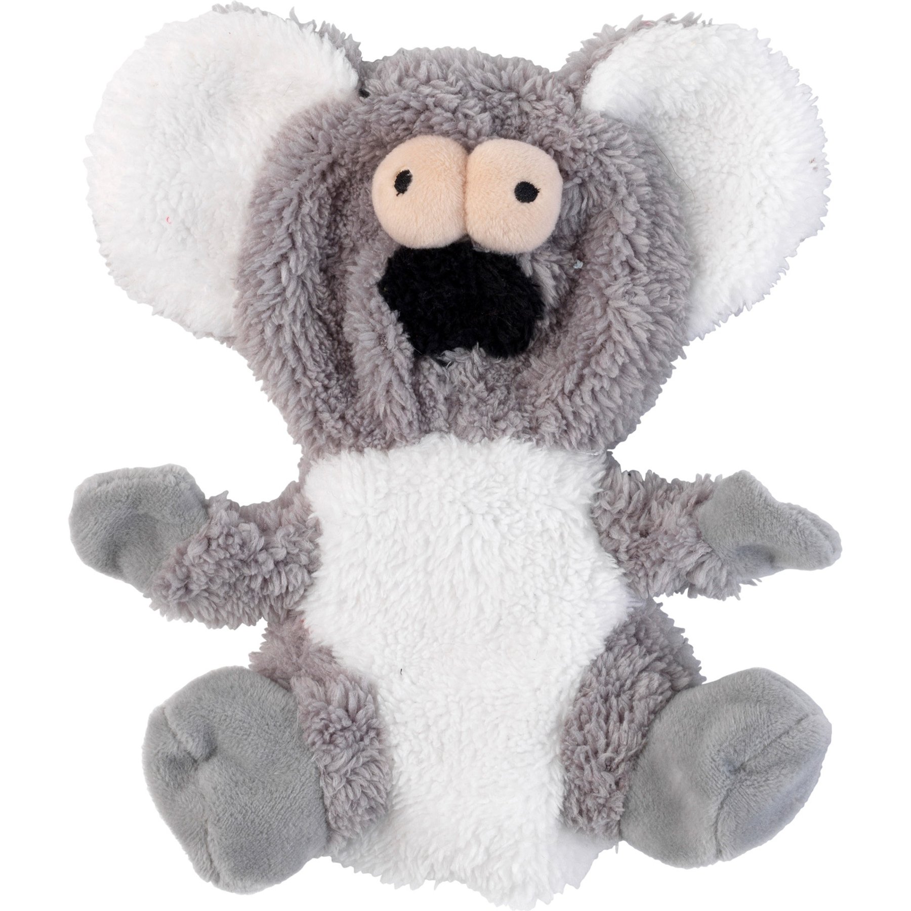 FuzzYard Flat Out Nasties Kana The Koala Squeaky Stuffing-Free Plush Dog Toy