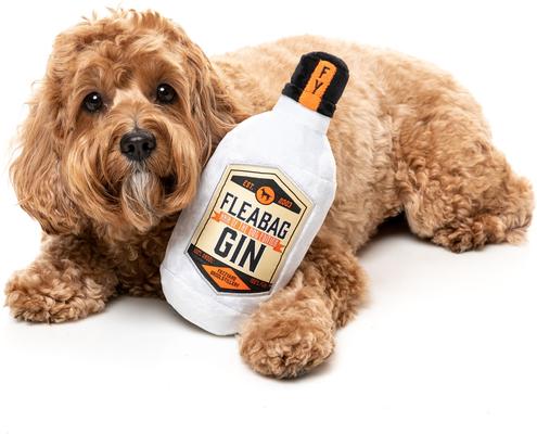 Show full view: FuzzYard Fleabag Gin Squeaky Plush Dog Toy slide 3 of 5