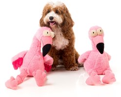 FuzzYard Flo Flamingo Squeaky Plush Dog Toy, Large slide 2 of 6