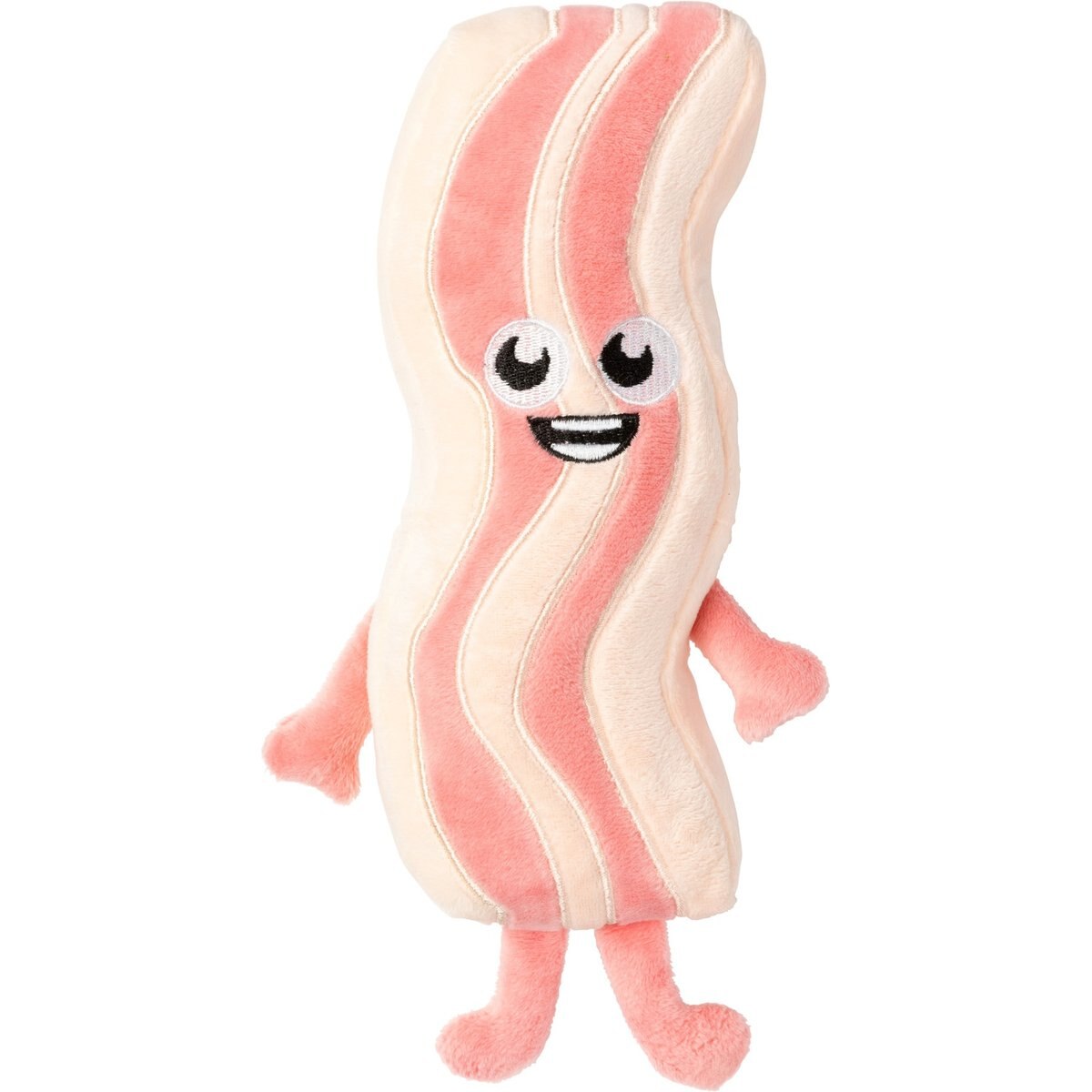 FuzzYard Kevin Bacon-Strip Squeaky Plush Dog Toy