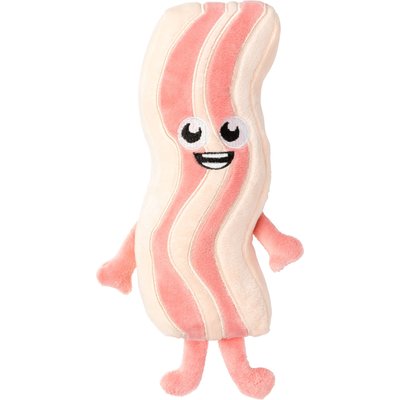 FuzzYard FuzzYard Kevin Bacon-Strip Squeaky Plush Dog Toy