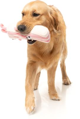 Show full view: FuzzYard Kevin Bacon-Strip Squeaky Plush Dog Toy slide 4 of 10