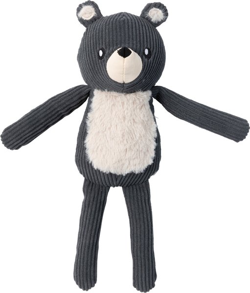 Show full view: FuzzYard Life Bear Squeaky Plush Dog Toy, Slate Grey slide 1 of 2