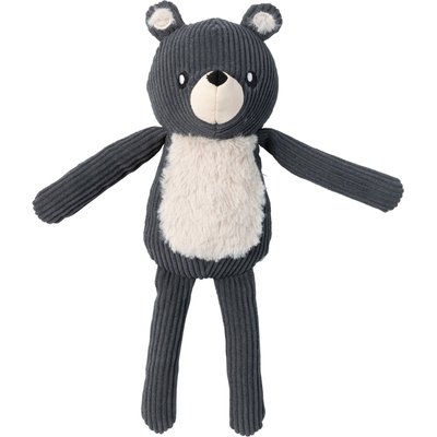 FuzzYard FuzzYard Life Bear Squeaky Plush Dog Toy, Slate Grey