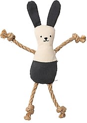FuzzYard Life Bunny Plush Cat Toy with Catnip, Slate Grey