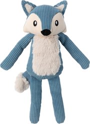 FuzzYard Life Fox Squeaky Plush Dog Toy, French Blue