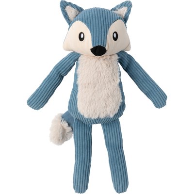 FuzzYard FuzzYard Life Fox Squeaky Plush Dog Toy, French Blue
