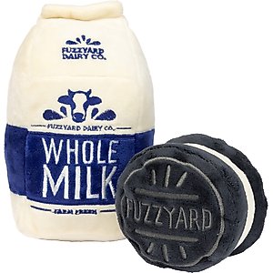 Yellowstone Cow Squeaky Plush Dog Toy, 2 count